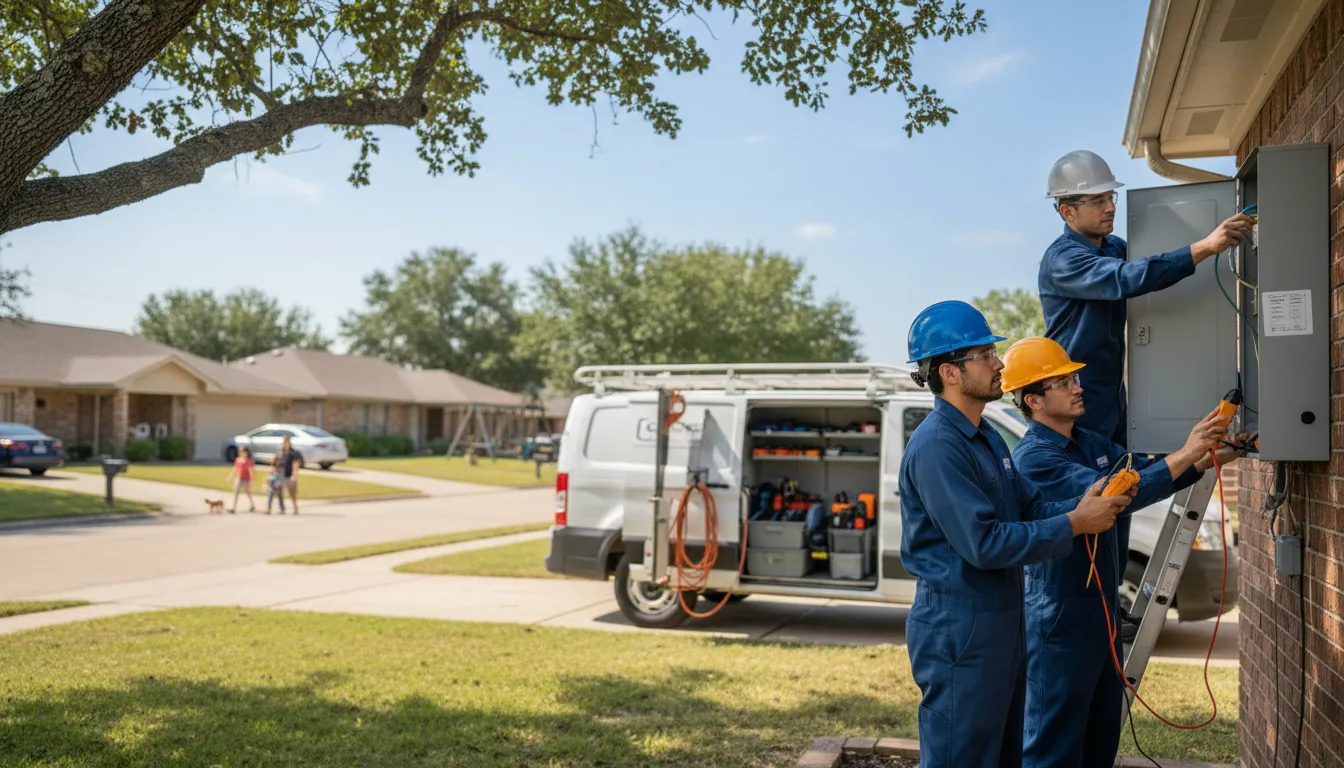 Certified electrician providing emergency electrical services in Bison, OK